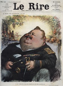 Carlo I Re del Portogallo (1863-1908) - Caricatura di Charles Leandre (1862-1934) in 