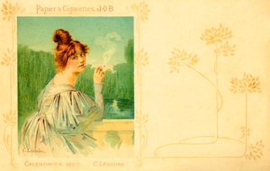 Collezione Job - Calendario 1900 (incisione) da Charles Leandre