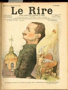 Copertina di "The Laughter", satirico a colori da Charles Leandre