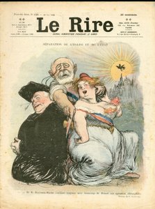Copertina di "The Laughter", numero 120, Satirique en Couleurs da Charles Leandre