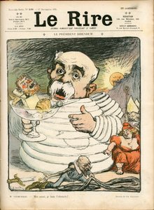 Copertina di "The Laughter", numero 198, Satirico a Colori da Charles Leandre