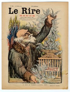 Copertina di "The Red Laughter", satirico a colori da Charles Leandre