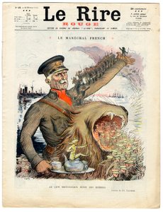 Copertina di "The Red Laughter", satirico a colori da Charles Leandre