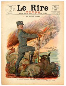 Copertina di "Il Riso Rosso", Satirico a Colori da Charles Leandre