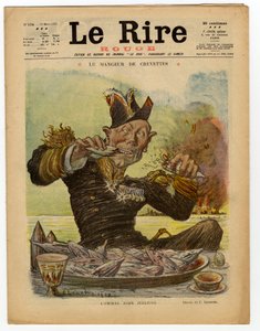 Copertina di Il Riso Rosso, satirico a colori da Charles Leandre