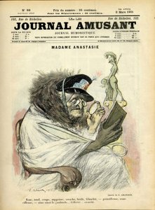 Illustrazione di Charles Leandre (1862-1934) per la copertina di Le Journal Fun