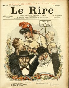 Illustrazione di Charles Leandre (1862-1934) per la Copertina di Le Rire da Charles Leandre