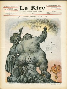 Illustrazione di Charles Leandre per la copertina di Le Rire da Charles Leandre
