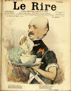 Illustrazione di Charles Leandre (1862-1934) per la Copertina di Le Rire da Charles Leandre
