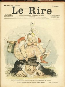 Illustrazione di Charles Leandre (1862-1934) per la Copertina di Le Rire da Charles Leandre