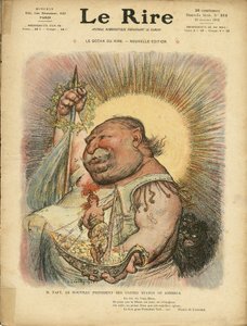 Illustrazione di Charles Leandre per la copertina di Le Rire, No. 312, 23/01/09 - America USA - William Howard Taft, Presidente da Charles Leandre