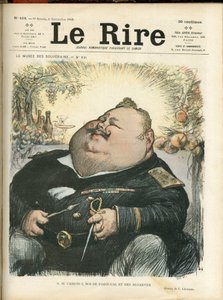 Illustrazione di Charles Leandre (1862-1934) per la copertina di Le Rire, No. 418
