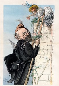 Léon Bourgeois, avvocato e politico francese - Caricatura di Charles Léandre in 