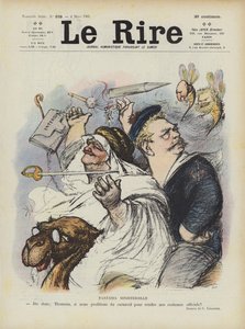 Fantasia ministeriale. Illustrazione per Le Rire da Charles Leandre