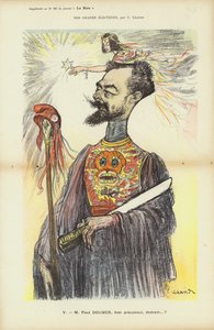 Paul Doumer, politico francese, illustrazione per Le Rire