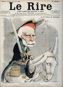 Ritratto di Charles de Freycinet (Louis Charles de Saulces de Freycinet) (1828-1923), politico e ingegnere francese - caricatura di Charles Leandre (1862-1934) in 