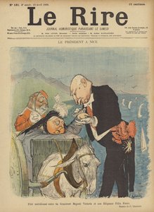 Presidente Felix Faure e Regina Vittoria, illustrazione per Le Rire