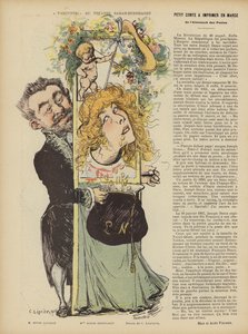 Produzione della commedia di Henri Lavetans Varennes al Teatro Sarah Bernhardt. Illustrazione per Le Rire
