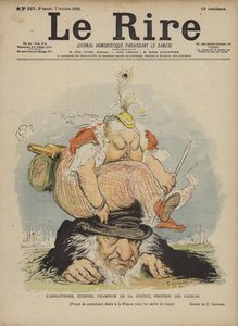 Regina Vittoria, Illustrazione per Le Rire da Charles Leandre