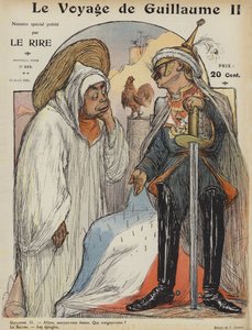 Il viaggio di Guglielmo II. Illustrazione per Le Rire