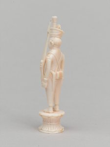 Pedone bianco, pezzo degli scacchi, India, circa 1820 da Charles Leandre