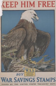 Tienilo libero, compra buoni di risparmio di guerra emessi dal Dipartimento del Tesoro degli Stati Uniti da Charles Livingston Bull