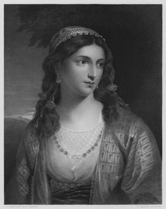 Una ragazza greca, dal quadro nella Galleria Vernon (incisione) da Charles Lock (after) Eastlake