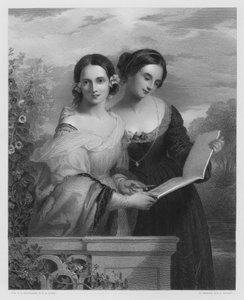 Le sorelle, dal quadro nella Collezione Reale (incisione) da Charles Lock (after) Eastlake