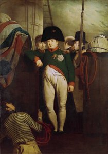 Napoleone Bonaparte a bordo del "Bellerophon" nel Plymouth Sound da Charles Lock Eastlake