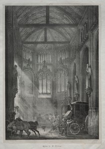 Chiesa di San Nicola, Rouen, 1823 da Charles Louis Lesaint