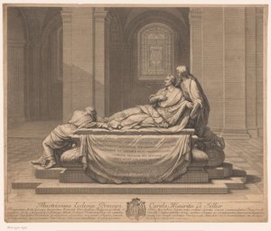 Monumento funebre di Armand-Jean du Plessis duca di Richelieu da Charles Louis Simonneau