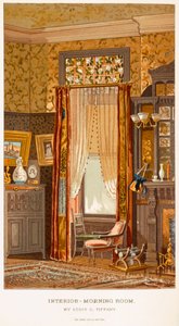 Sala del Mattino 1881, di Tiffany, Charles Louis da C Harrisons Womans Handiwork in Modern Homes New York 1881 da Charles Louis Tiffany