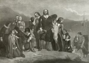 Lo sbarco dei Padri Pellegrini in America, 1620 da Charles Lucy