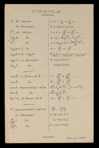 Formule, Oxford da Charles Lutwidge Dodgson
