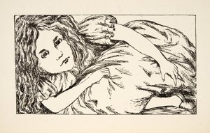 Alice nella Casa del Coniglio Bianco, illustrazione da Le avventure di Alice sottoterra, pub. 1886 (facsimile) da Charles Lutwidge Dodgson