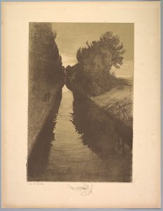 Suite de Paysages: Paesaggio, Piatto 1, Remarque, Un Pesce, 1892-1893 da Charles Marie Dulac