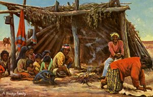 Una Famiglia Navajo da Charles Marion Russell