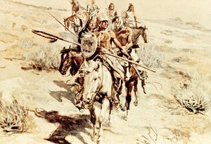 Ritorno dei guerrieri da Charles Marion Russell