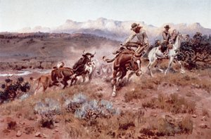 Raduno sul Musselshell da Charles Marion Russell