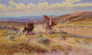 Caccia al bufalo da Charles Marion Russell