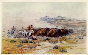 La Caccia al Bisonte di C. M. Russell