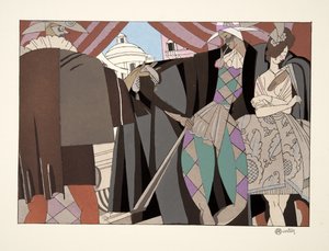 Comedie Italienne, da Sports & Divertissements, pub. 1914 da Charles Martin