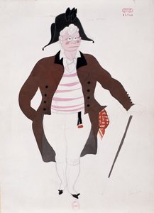 Costume per il personaggio di Bartolo da Il barbiere di Siviglia di Gioacchino Rossini, bozzetto di Charles Martin (1884-1934) da Charles Martin