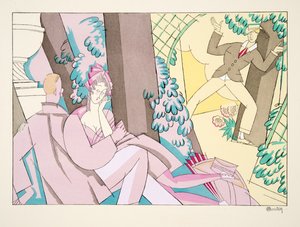 Flirt, da Sports & Divertissements, pub. 1914 da Charles Martin