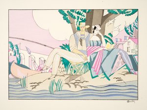 La Pêche, da Sports & Divertissements, pub. 1914 da Charles Martin