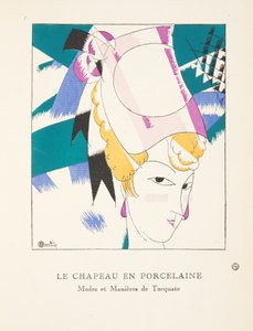 Le Chapeau en Porcelaine, da una Collezione di Tavole di Moda, 1920