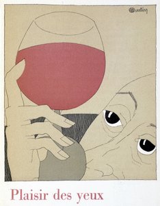 Piacere degli occhi - in “Monseigneur le vin”, disegno di Charles Martin, fascicolo degli Etablissements Nicolas