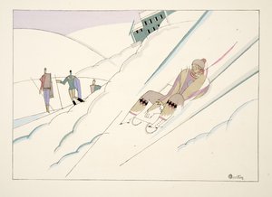 Traineau, da Sports & Divertissements, pub. 1914 da Charles Martin