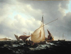 Barca olandese che va in mare
