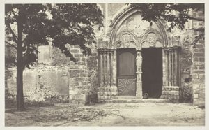 Chiesa di Villeneuve le Comte, Seine-et-Marne (Chiesa di Villeneuve le Comte, Seine-et-Marne) da Charles Marville